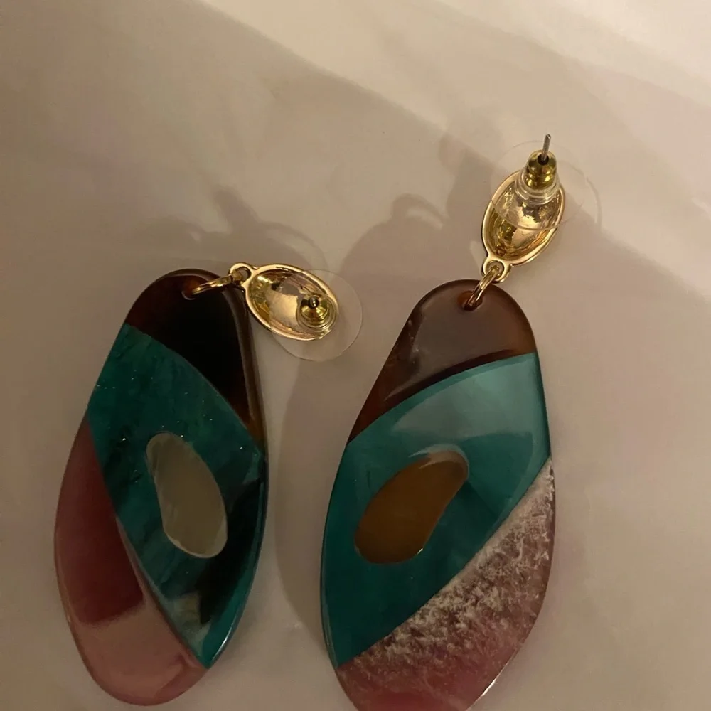 Teal and Pink Necklace Set
